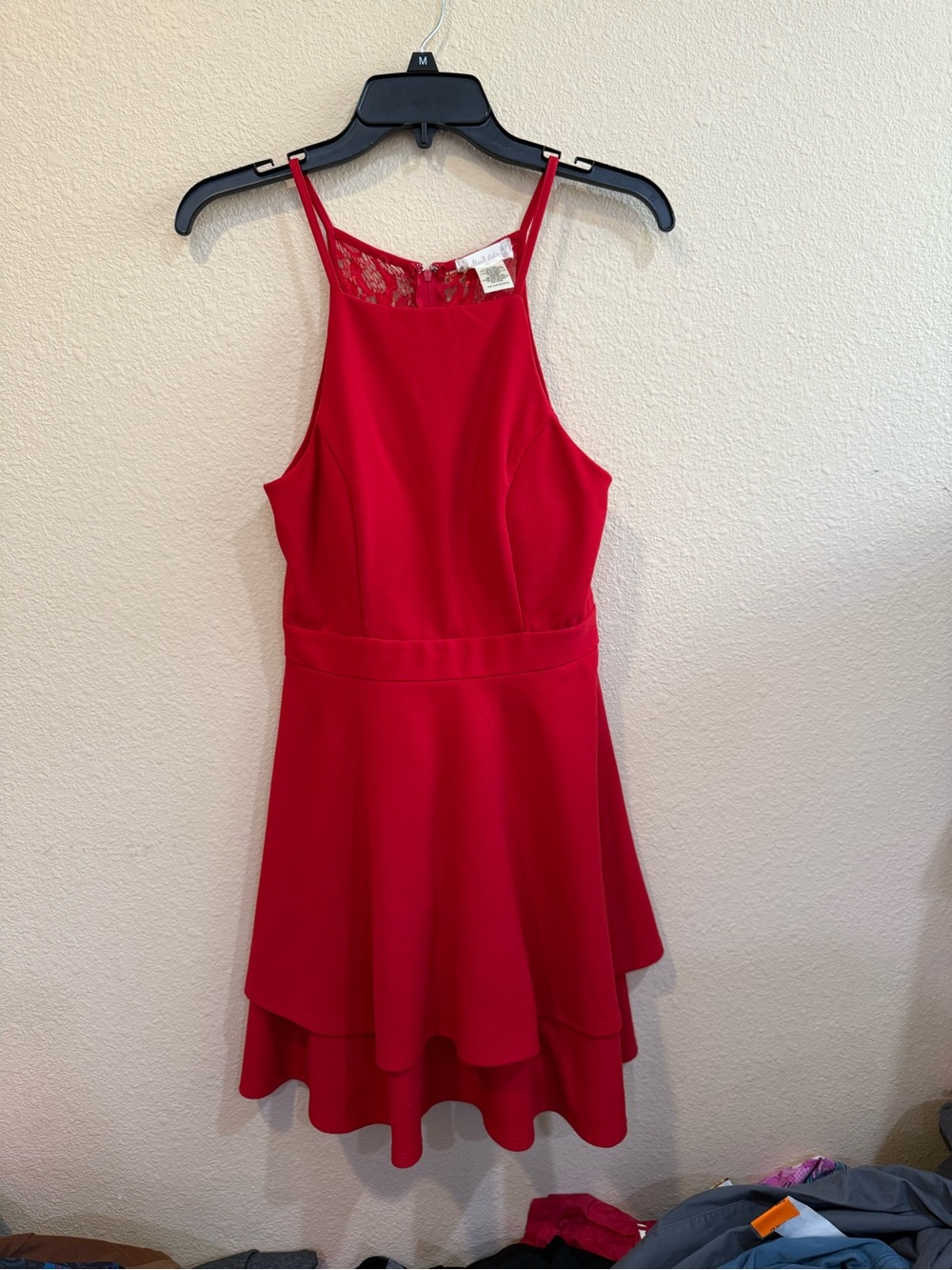 Altar'd State Red Lace Trim dress-M